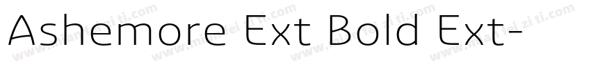 Ashemore Ext Bold Ext字体转换